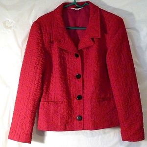 Christmas  Red Quilted Blazer Jacket coat